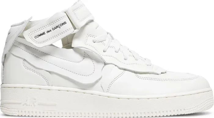 Comme des Garcons x Nike Air Force 1 Mid White