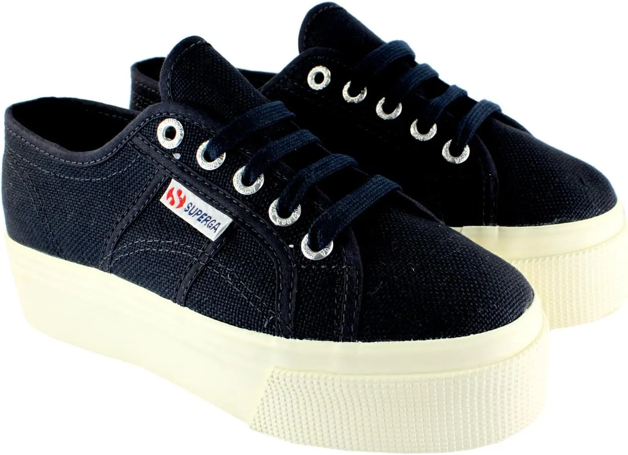 Superga 2790 Canvas Chunky Sole Plimsoll Sneakers